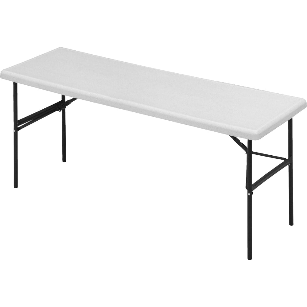 Iceberg IndestrucTable TOO 1200-Series Folding Table, 72inW x 24inD, Platinum