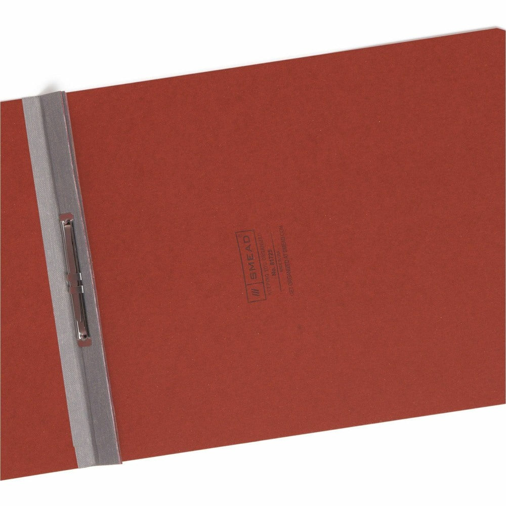 Smead Premium Pressboard Report Cover, 8-1/2in x 11in, 100% Recycled, 2in Capacity, Red