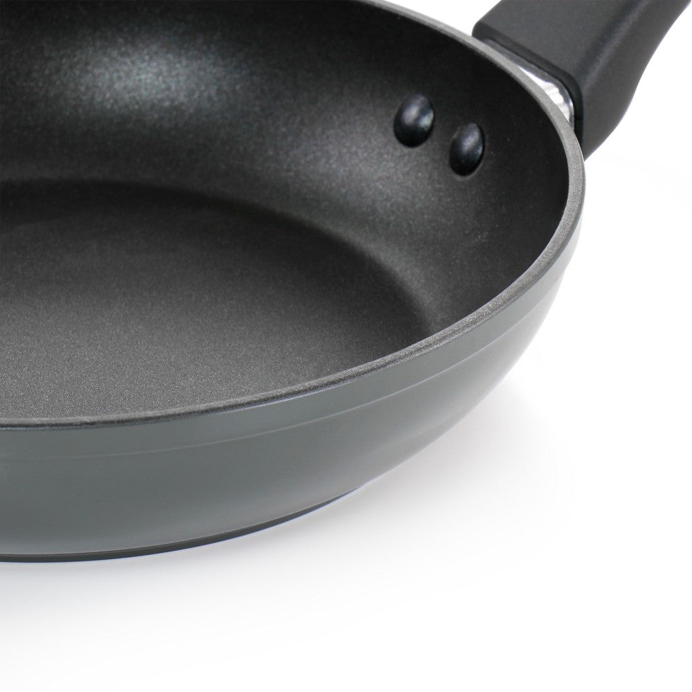 Martha Stewart Everyday Aluminum Non-Stick Frying Pan, 8in, Sharkey Gray