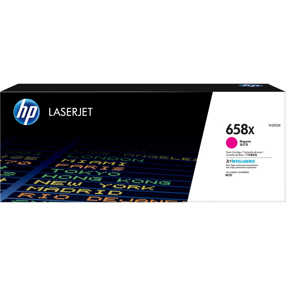 HP 658X Magenta High Yield Toner Cartridge, W2003XC