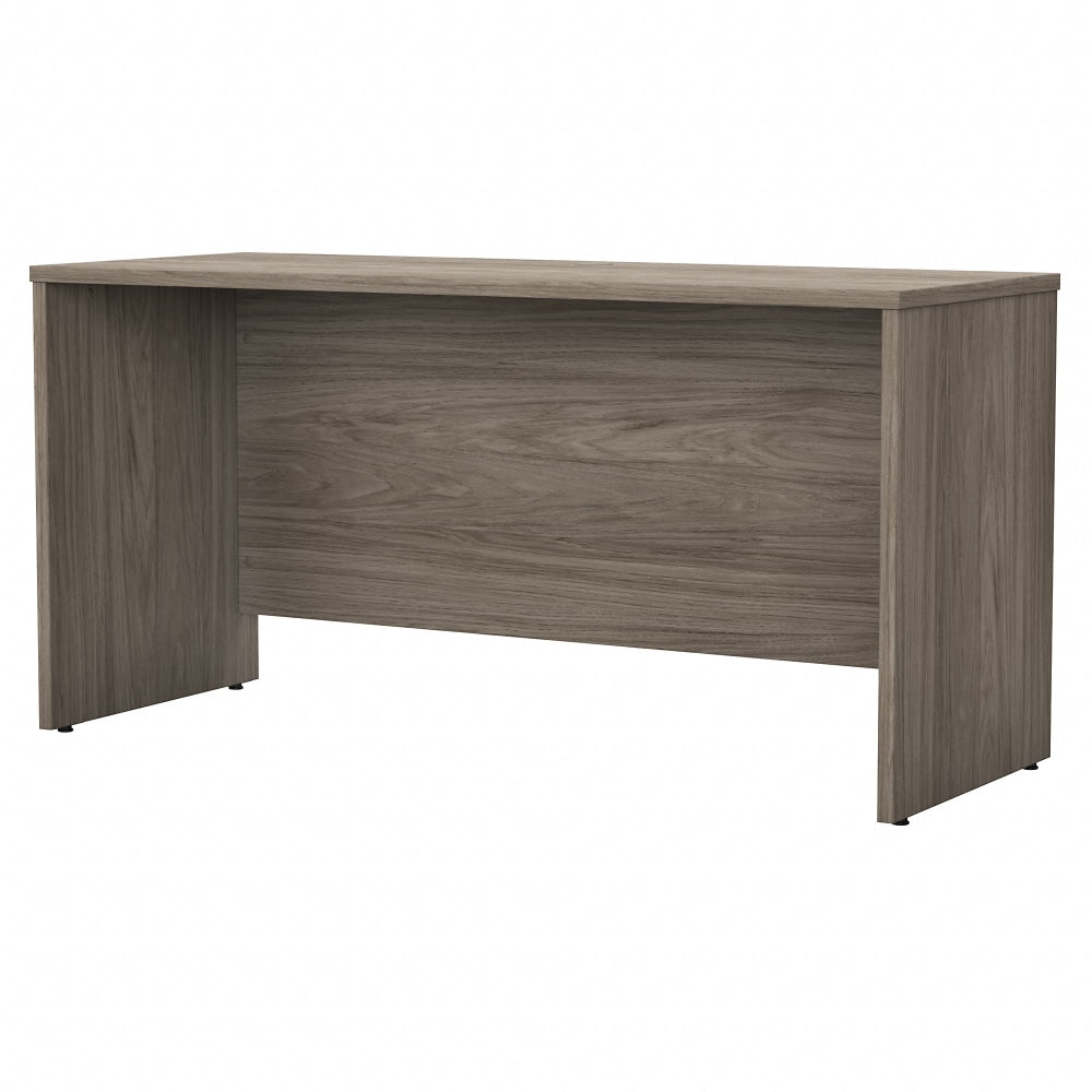 Bush Business Furniture Studio C 60inW Computer Desk Credenza, Modern Hickory, Standard Delivery