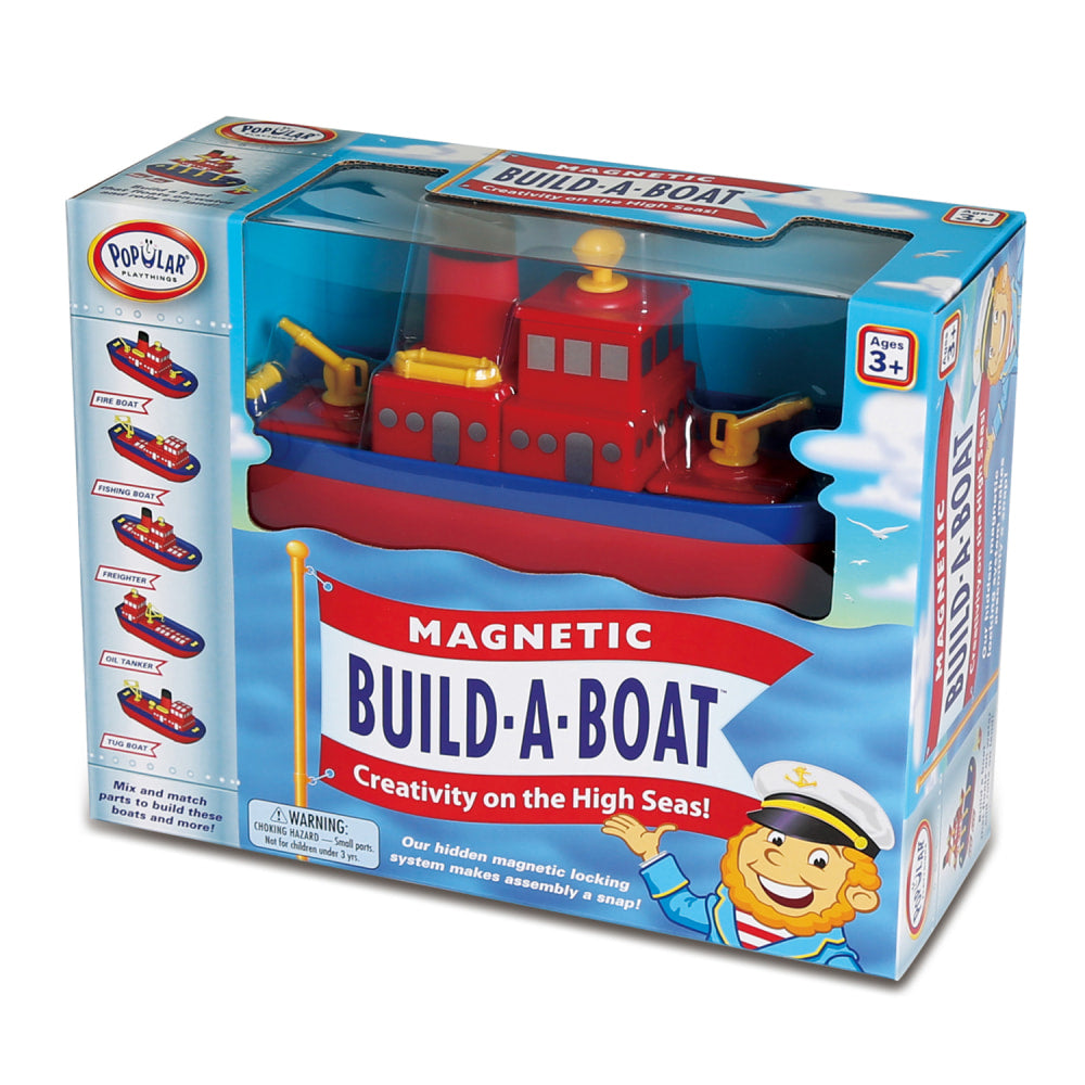 Popular Playthings Build-A-Boat, Multicolor