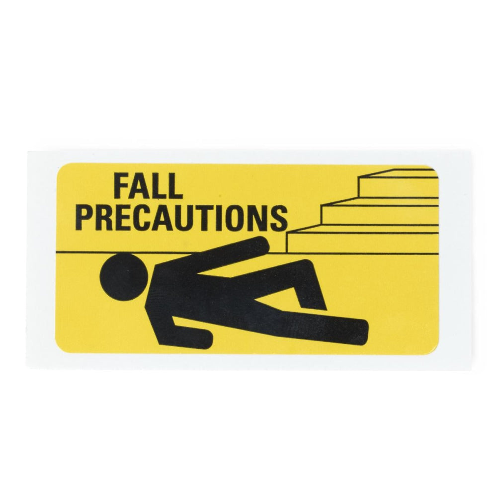 Medline Fall Precaution Labels, 3in x 1 1/2in, Yellow, Pack Of 500