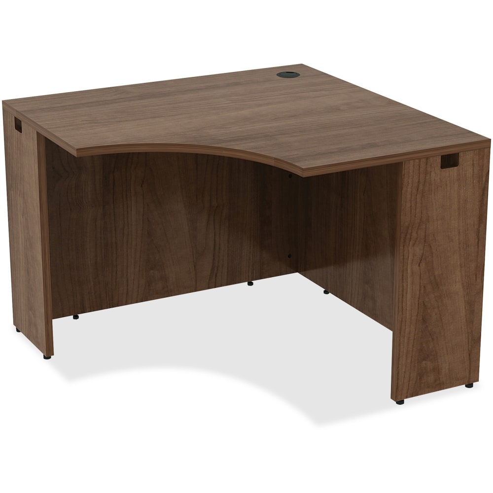 Lorell Essentials 42inW Corner Computer Desk, Walnut