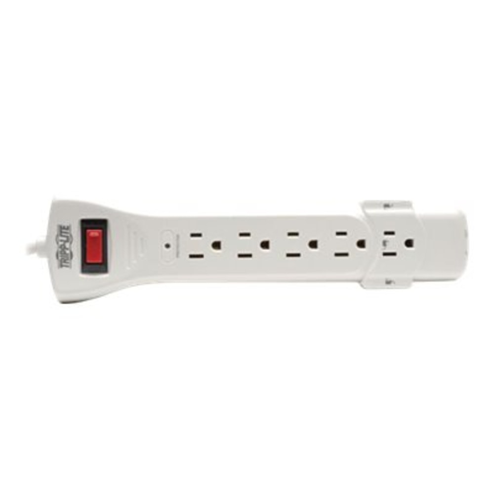 Tripp Lite Surge Protector Power Strip 120V 7 Outlet RJ11 12ft Cord 1080 Joules - Surge protector - 15 A - AC 120 V - output connectors: 7 - attractive gray - for P/N: CLAMPUSBLK, CLAMPUSW