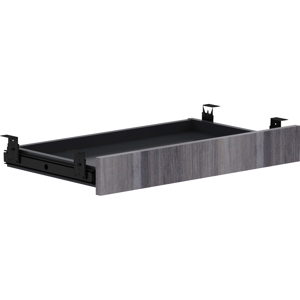 Lorell Replacement Center Drawer, 5-1/8inH x 28-7/16inW x 16-3/4inD, Weathered Charcoal