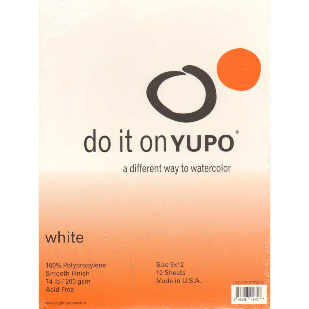 Yupo Watercolor Pads, 9in x 12in, 10 Sheets, Pack Of 2