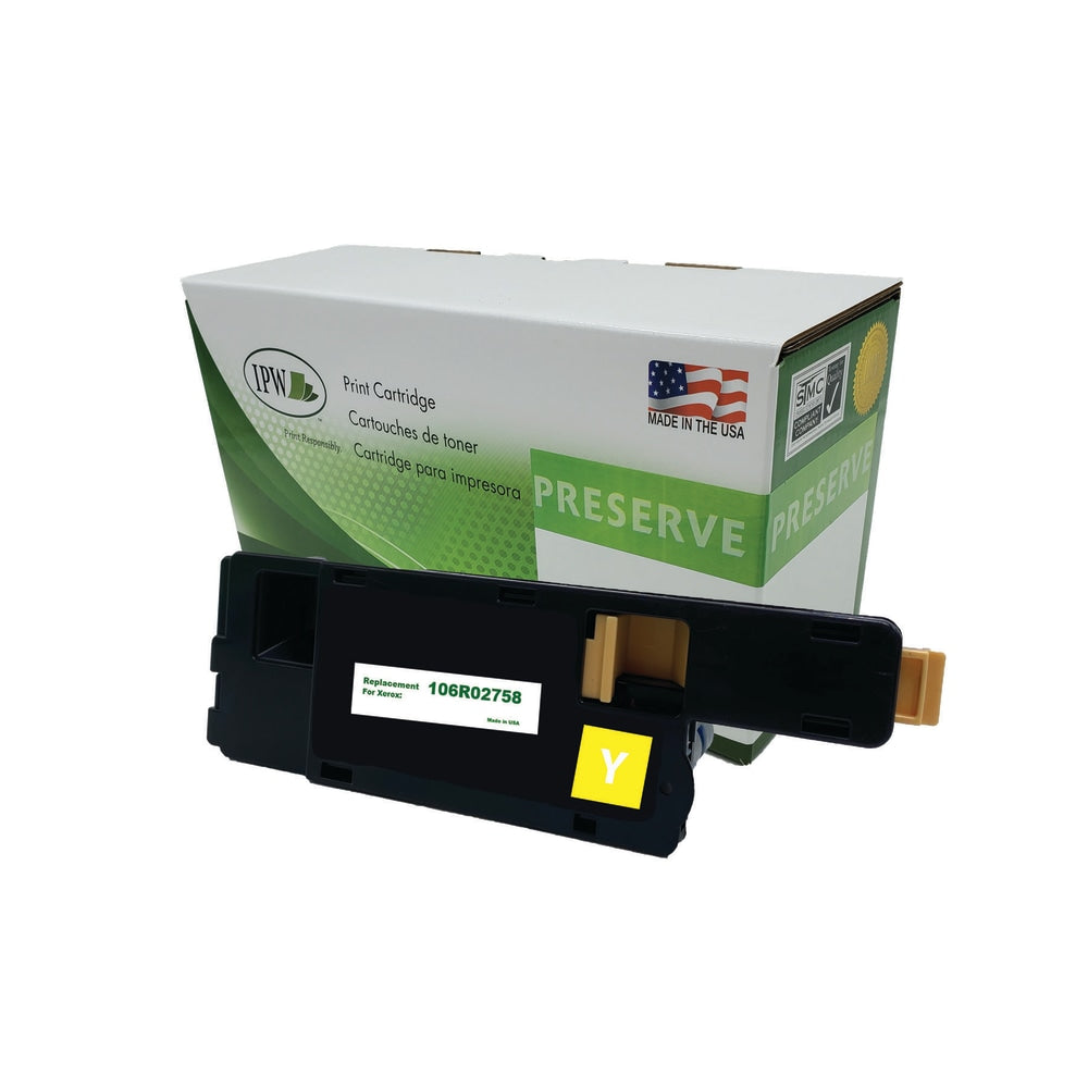 IPW Preserve Remanufactured Yellow Toner Cartridge Replacement For Xerox 106R02758, 106R02758-R-O