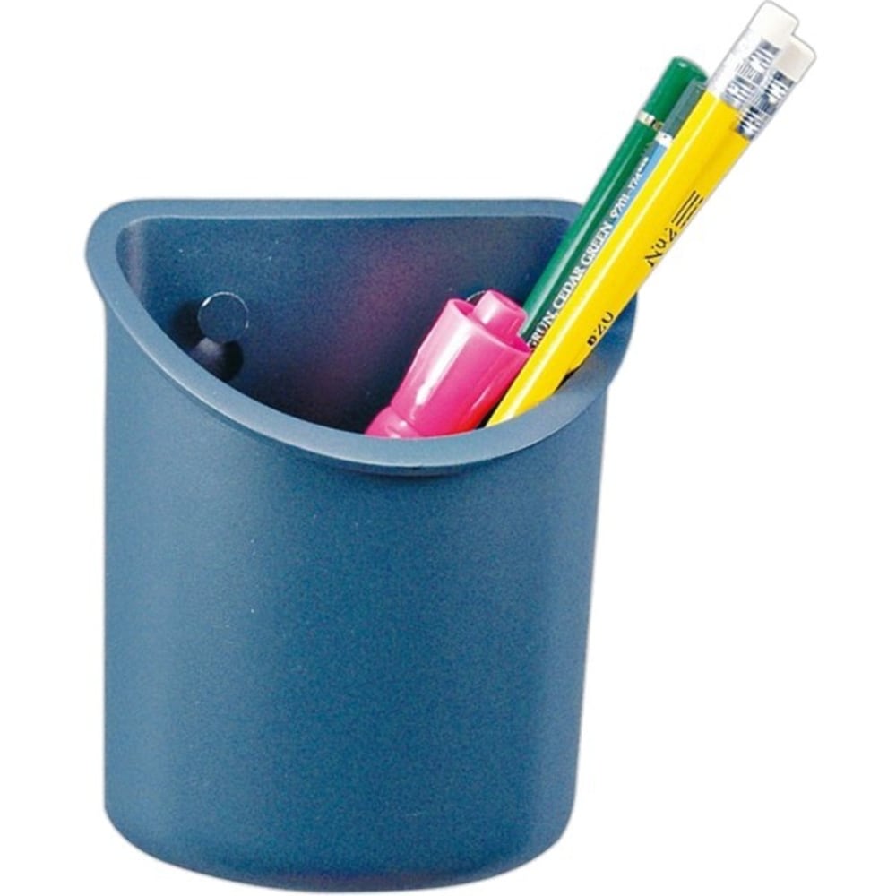 Office Depot Brand 30% Recycled Partition Pen Cup, Gray