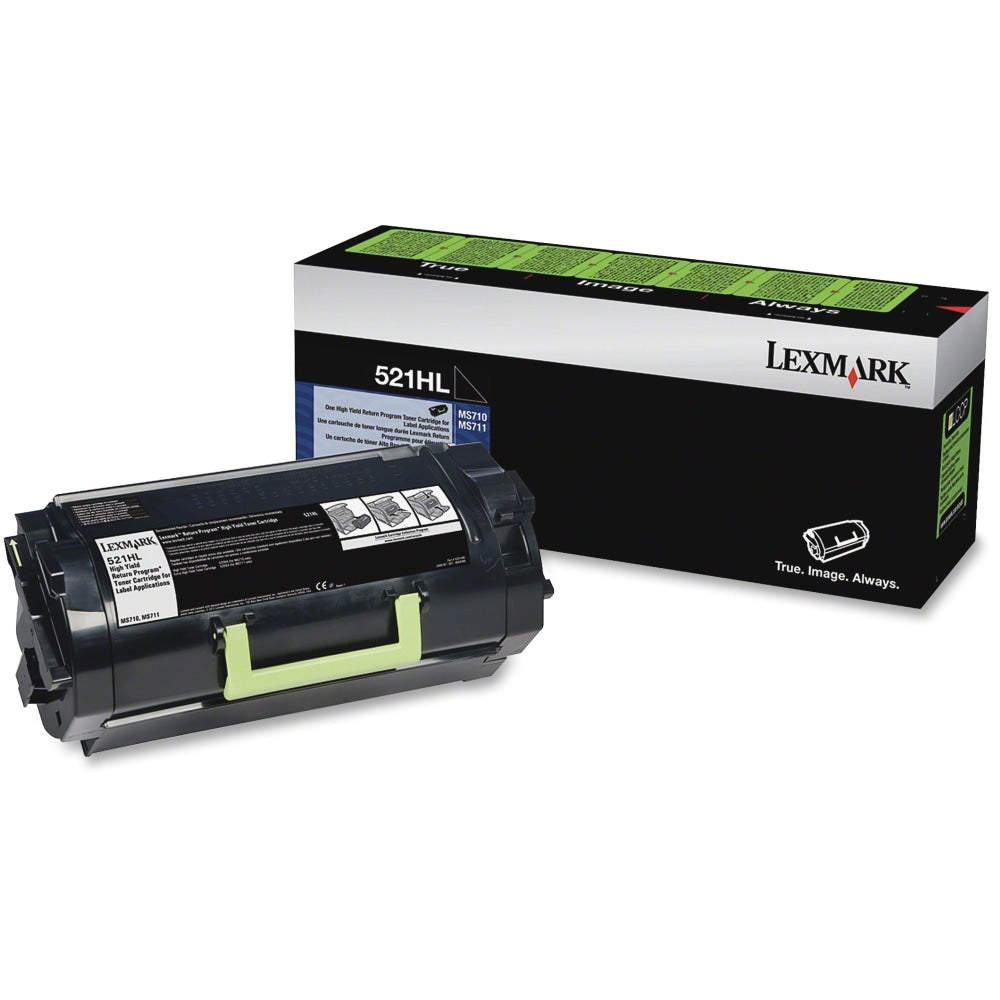 Lexmark 52D1H0L Black High Yield Toner Cartridge For Labels