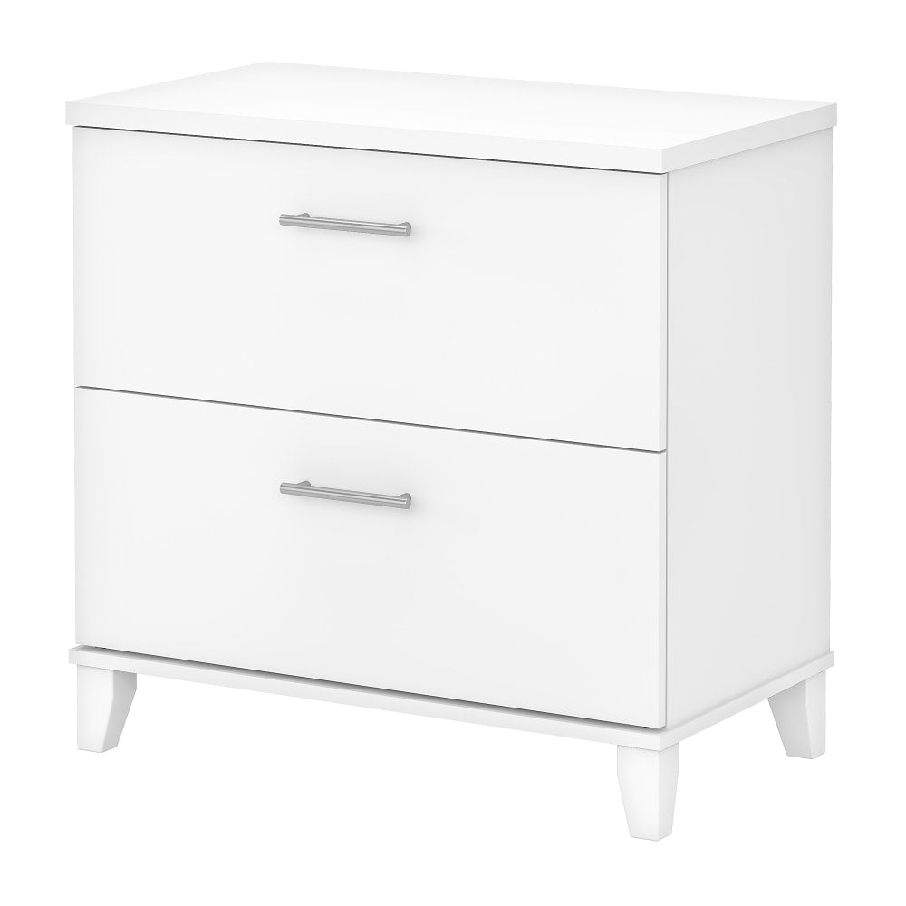 Bush Business Furniture Somerset 29-3/4inW x 16-11/16inD Lateral 2-Drawer File Cabinet, White, Standard Delivery