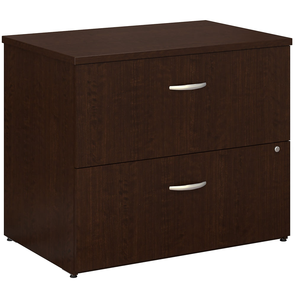 Bush Business Furniture Components 35-2/3inW x 23-3/10inD Lateral 2-Drawer File Cabinet, Mocha Cherry/Mocha Cherry, Standard Delivery