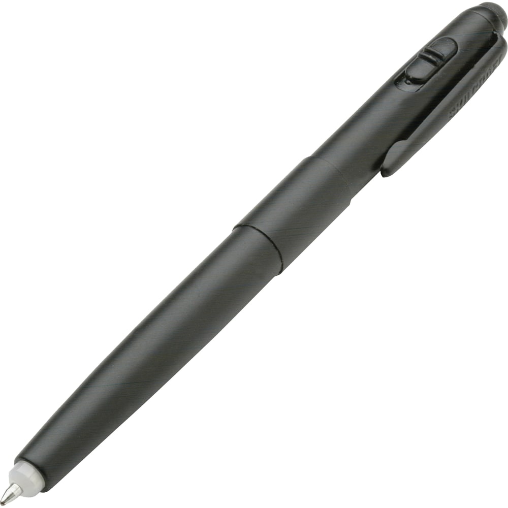 SKILCRAFT Luminator LED Light Pen, Medium Point, 1.0 mm, Black Barrel, Black Ink