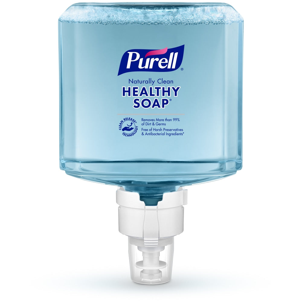 PURELL Brand Naturally Clean HEALTHY SOAP Foam ES8 Refill, Fragrance Free, 40.6 Oz Bottle