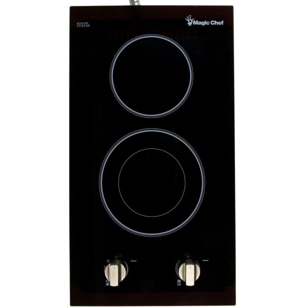 Magic Chef 12-Inch Electric Cooktop 240V - 12in WideGlass Ceramic - Ceramic Glass Cooktop - Built-in - Glass Ceramic