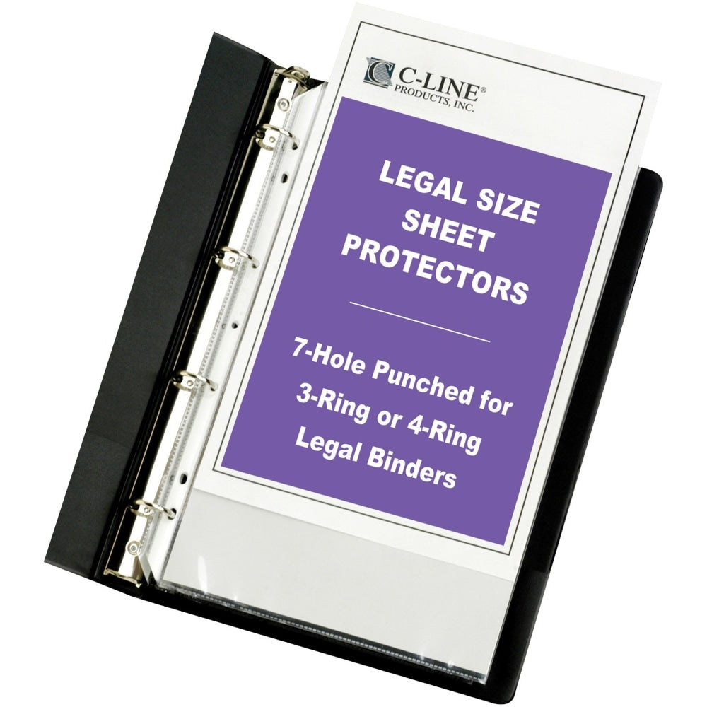 C-Line Legal-Size Top-Loading Sheet Protectors, Box Of 50