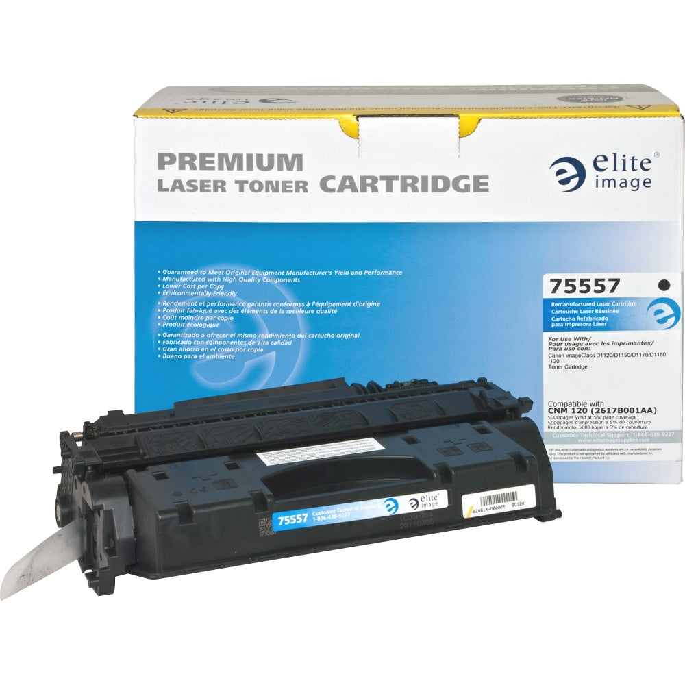 Elite Image Remanufactured Black Toner Cartridge Replacement For Canon 120