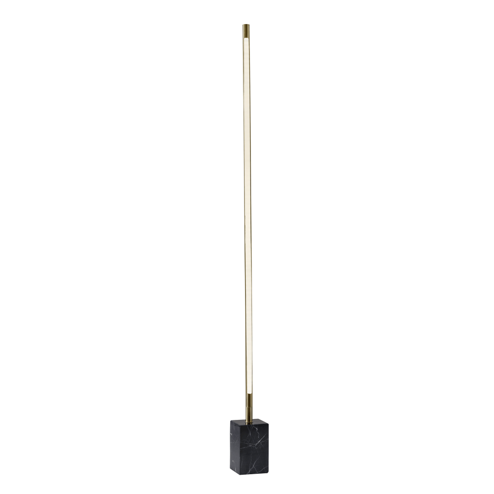 Adesso Felix LED Wall Washer, 65inH, Antique Brass/Black