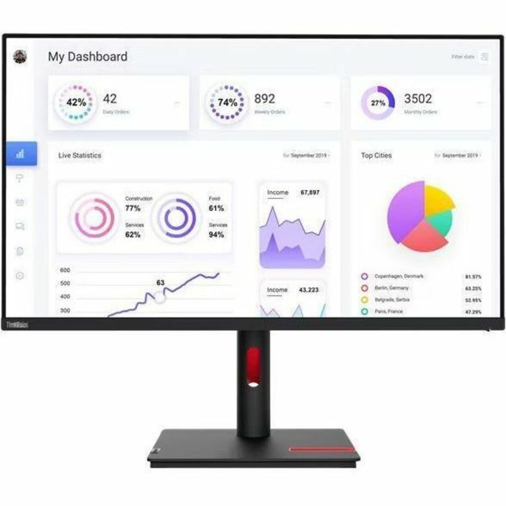 Lenovo ThinkVision T32p-30 31.5in Webcam 4K UHD LED Monitor