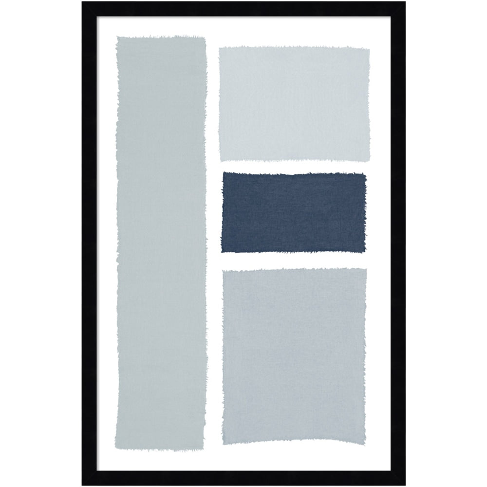 Amanti Art Painted Weaving III Gray by Piper Rhue Wood Framed Wall Art Print, 18inW x 26inH, Black