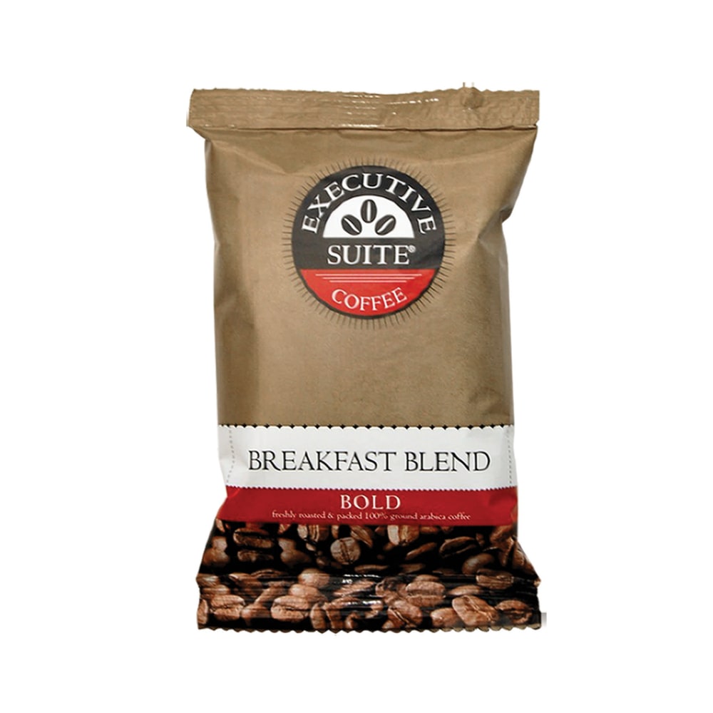 Executive Suite Coffee Single-Serve Coffee Packets, Bold Roast, Breakfast Blend, 1 Oz, Carton Of 42