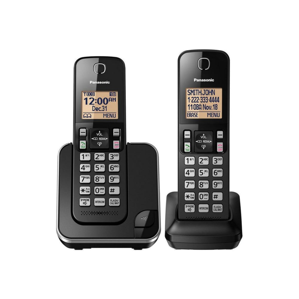 Panasonic DECT 6.0 Expandable Cordless Phone, 2 Handsets, KX-TGC352B