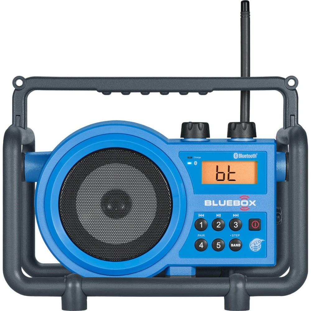 Sangean FM / AM / Bluetooth / Aux-in Ultra Rugged Digital Tuning Receiver - 5 x AM, 5 x FM - LCD Display - 4 x C - Desktop