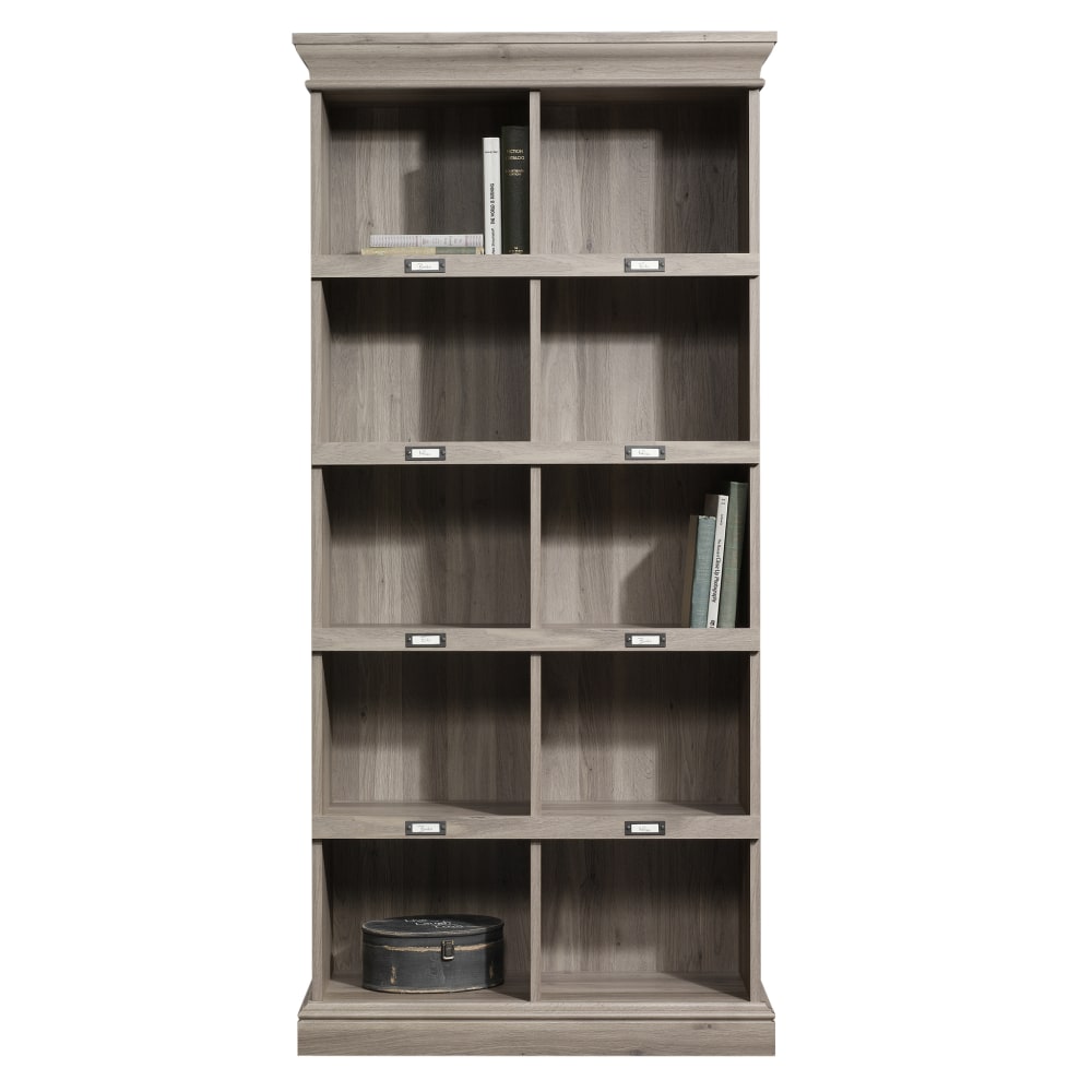 Sauder Barrister Lane Cubby Bookcase, Tall, Salt Oak