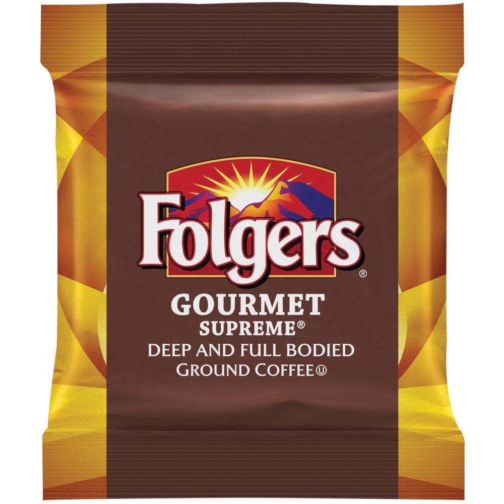 Folgers Gourmet Supreme Ground Coffee, 1.8 Oz., Carton Of 42 Bags