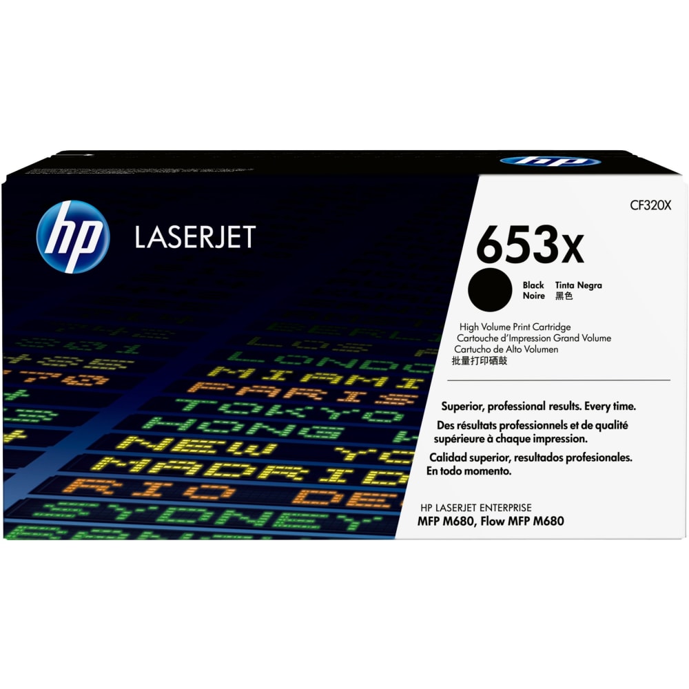 HP 652X Black High Yield Toner Cartridge, CF320XC