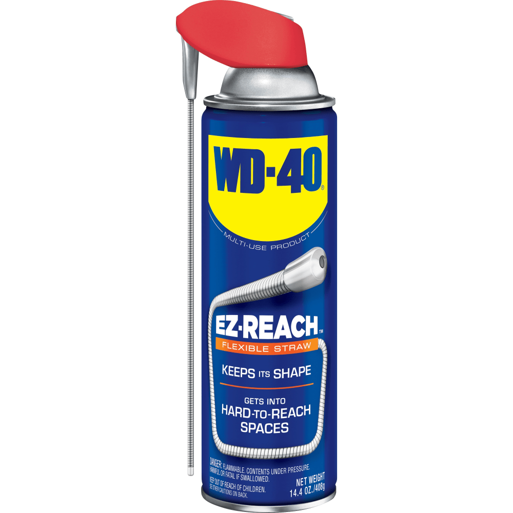 WD-40 EZ Reach Flexible Straw Lubricant - 14.4 fl oz (0.5 quart) - 1 Each - Blue