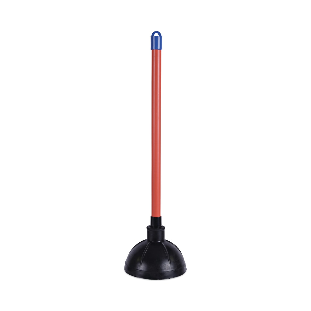 Boardwalk Rubber Toilet Plunger, 18in, Red/Black