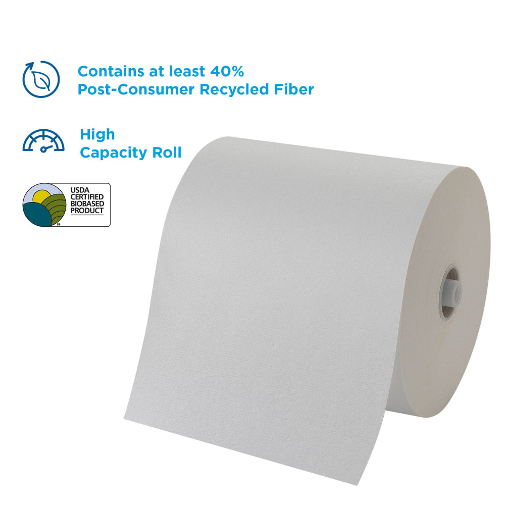 Pacific Blue Ultra by GP PRO High-Capacity 1-Ply Paper Towels, 40% Recycled, 1150ft Per Roll, Pack Of 6 Rolls