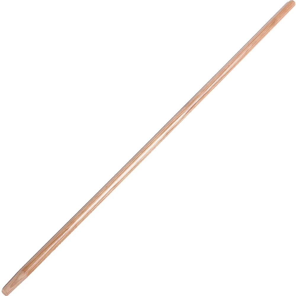 Ettore Floor Squeegee Wooden Pole Handle - 54in Length - 1in Diameter - Natural - Wood - 6 / Carton