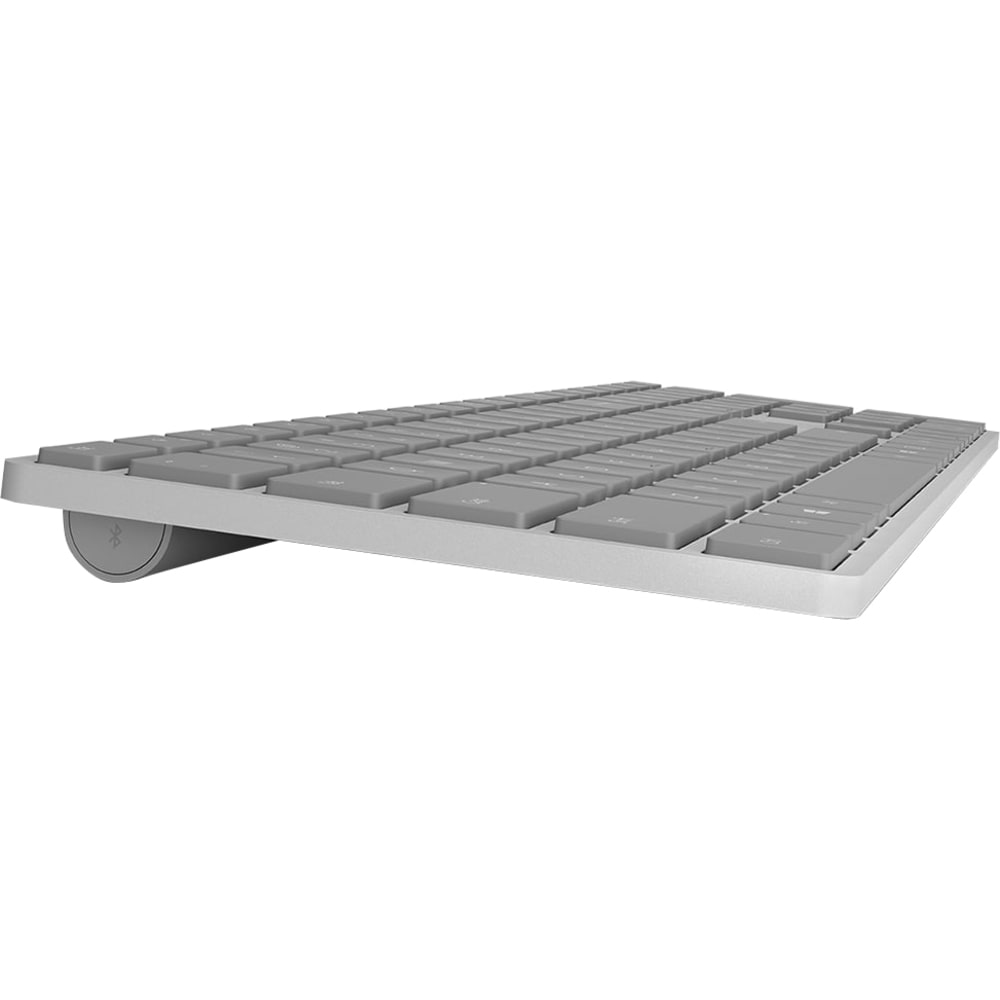 Microsoft Surface Keyboard - Wireless Connectivity - Bluetooth - QWERTY Layout - Smartphone - Mac, Android, Windows, iOS - Silver