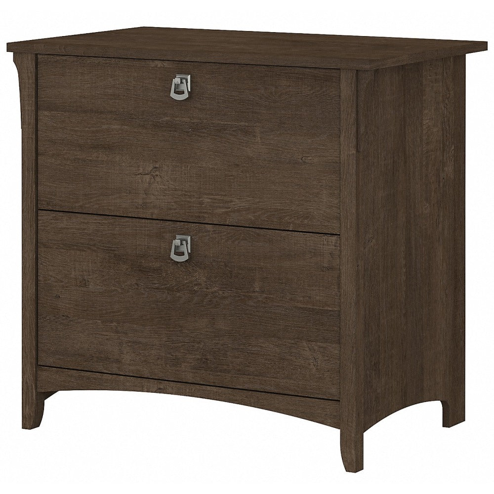 Bush Furniture Salinas 31-3/4inW x 20inD Lateral 2-Drawer File Cabinet, Ash Brown, Standard Delivery