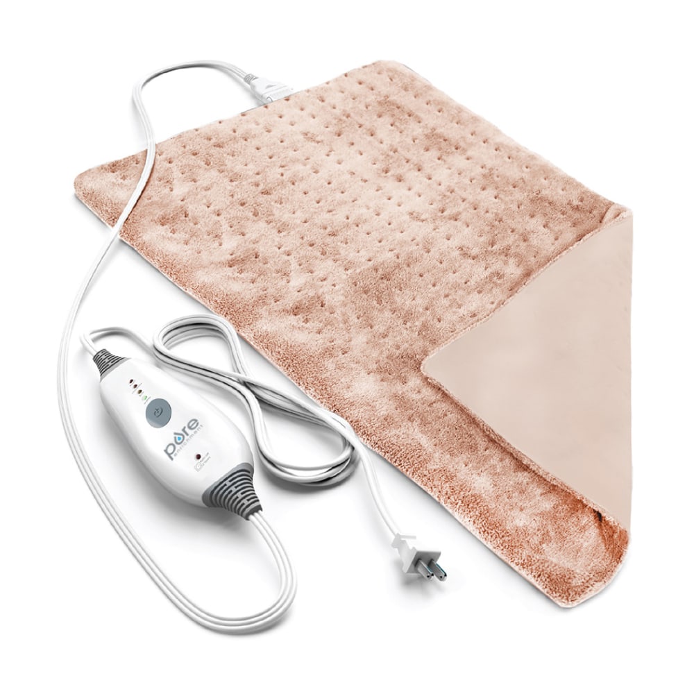 Pure Enrichment PureRelief Deluxe Heating Pad, 11-1/2in x 23-1/2in, Mauve