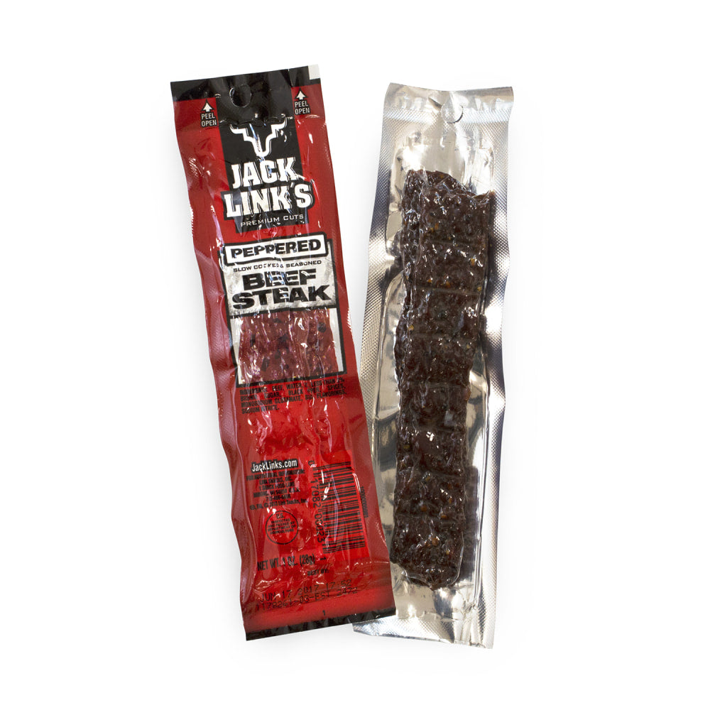 Jack Links Beef Steak, Peppered, 1 Oz, Pack Of 12