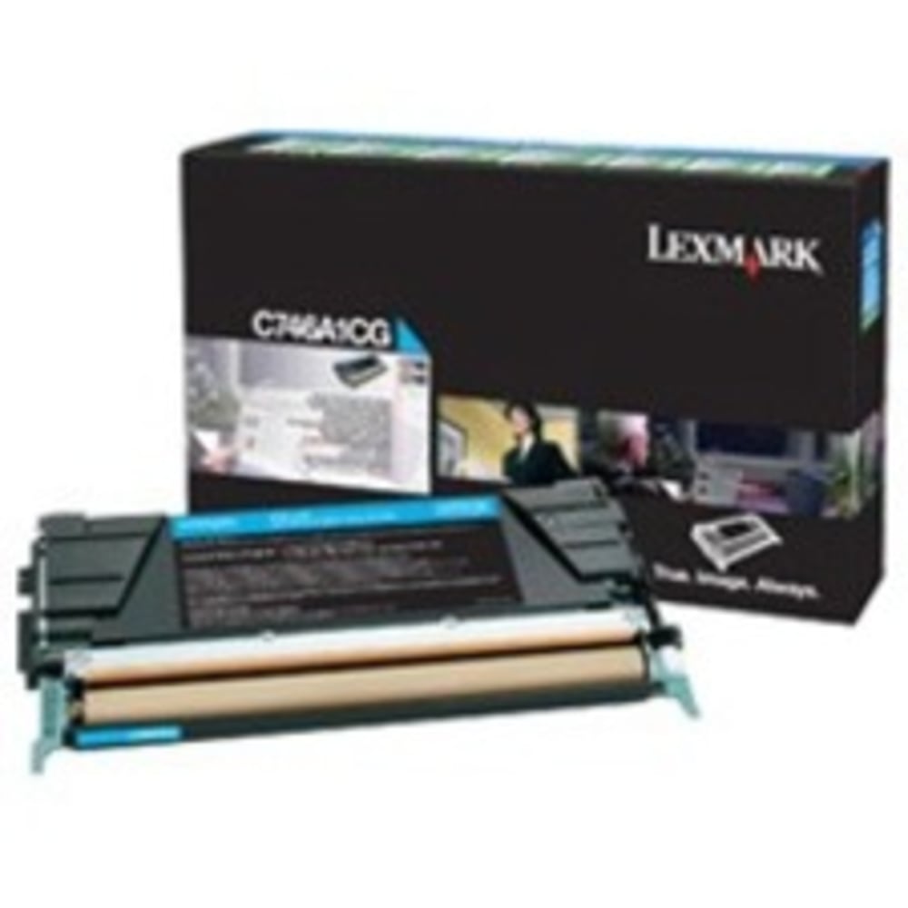 Lexmark Original Laser Toner Cartridge - Cyan - 1 Each - 6000 Pages