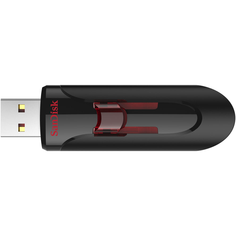 SanDisk Cruzer Glide USB 3.0 Flash Drive, 128GB, Black