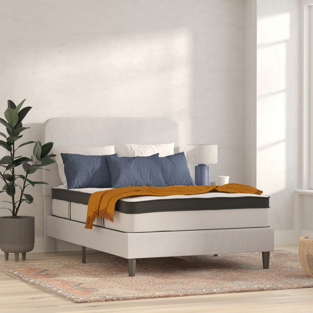 Flash Furniture Capri Comfortable Sleep 12in Foam And Pocket Spring Mattress In a Box, Full, 12inH x 54-1/4inW x 75-1/2inD