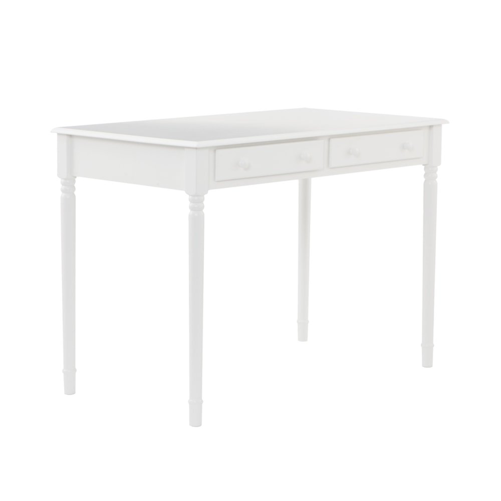 SEI Furniture 43inW Writing Desk, White