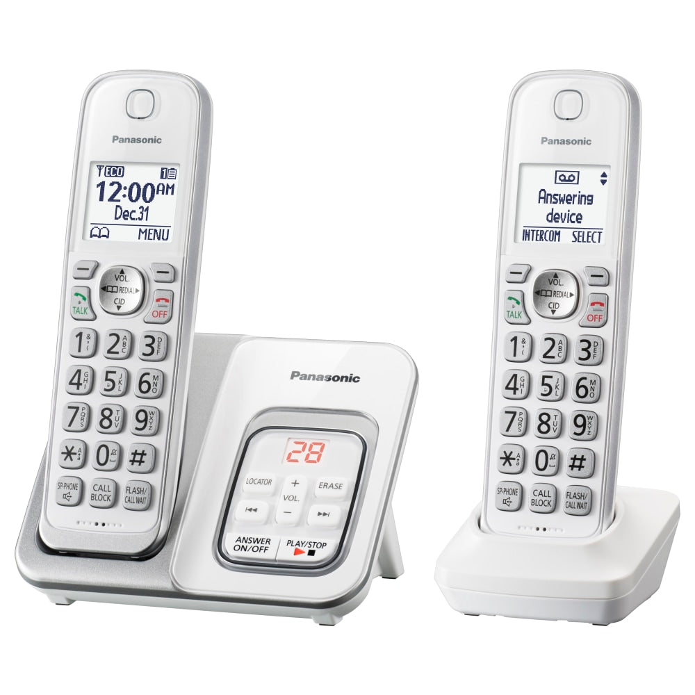 Panasonic KX-TGD532W DECT 6.0 PLUS Expandable Digital Cordless Phone System