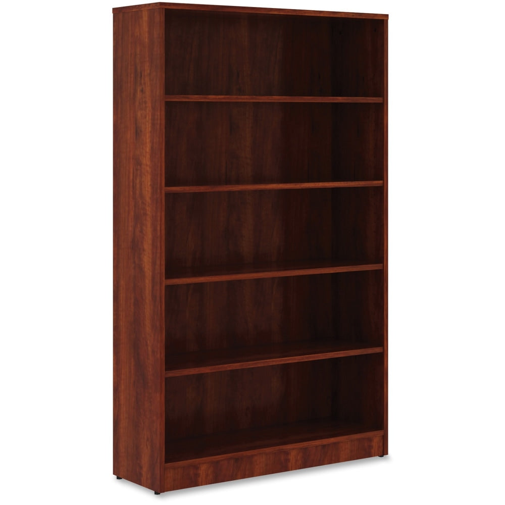 Lorell 60inH 5-Shelf Bookcase, Cherry