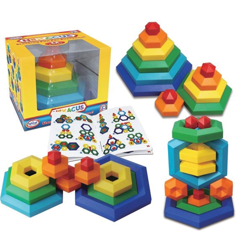 Popular Playthings Hexacus Stacking Game, Grades Pre-K To K