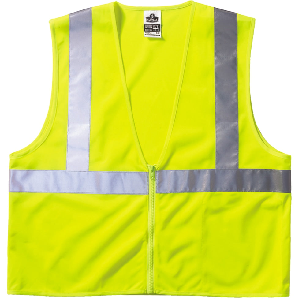 Ergodyne GloWear Safety Vest, 8210Z Economy Mesh Type-R Class 2, Large/X-Large, Lime