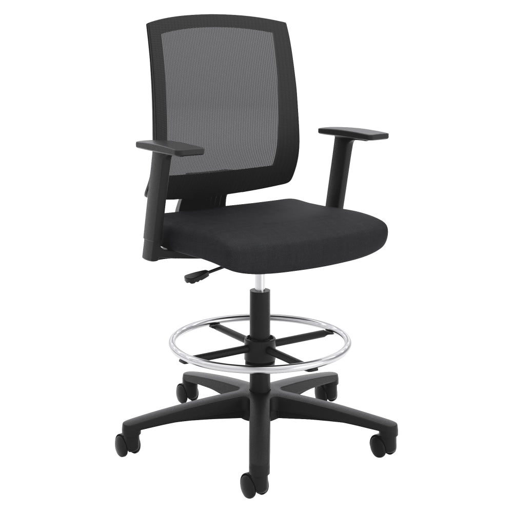 HON Torch Mesh Mid-Back Task Stool, Black Seat, Quantity: 1