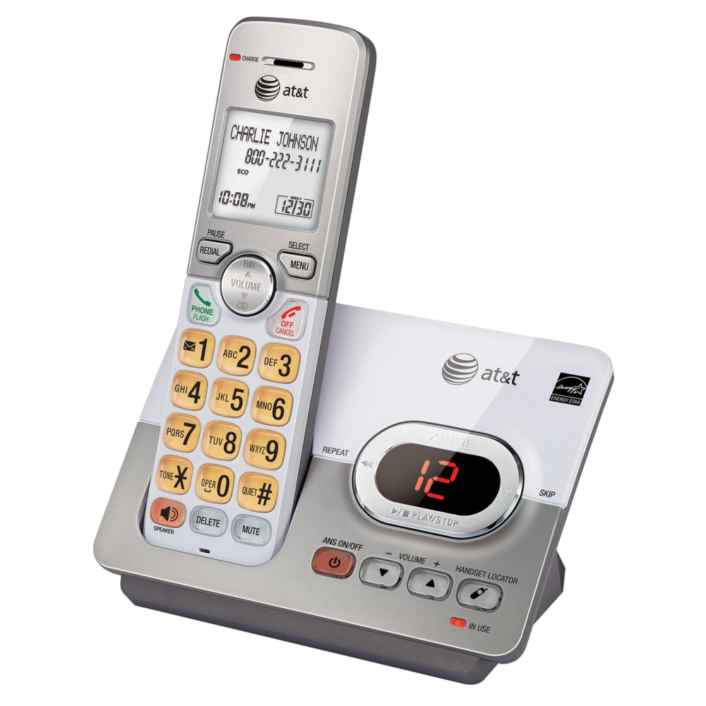 AT&T EL52103 DECT 6.0 Expandable Cordless Phone System With Digital Answering Machine