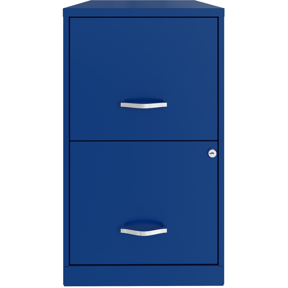 Realspace SOHO Smart 18inD Vertical 2-Drawer File Cabinet, Blue