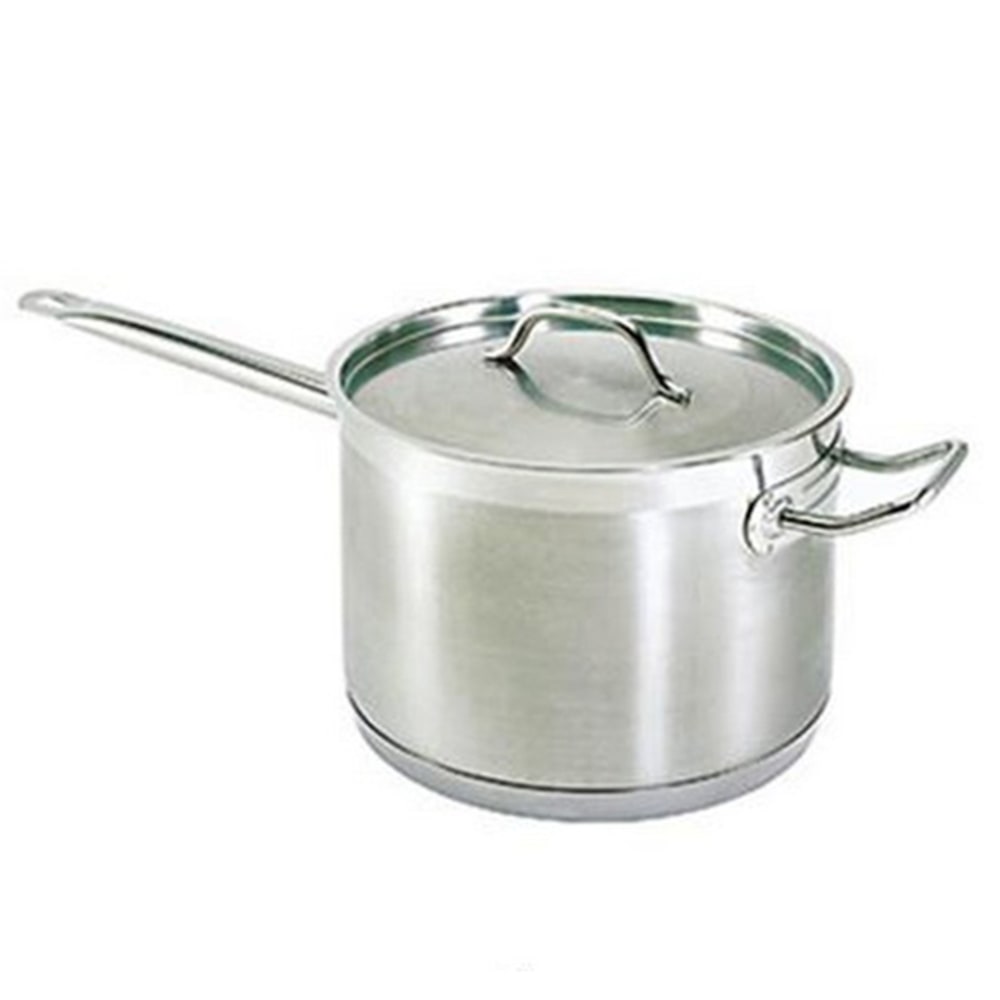 Winco Induction-Ready Stainless Steel Sauce Pan, 2 Qt, Silver